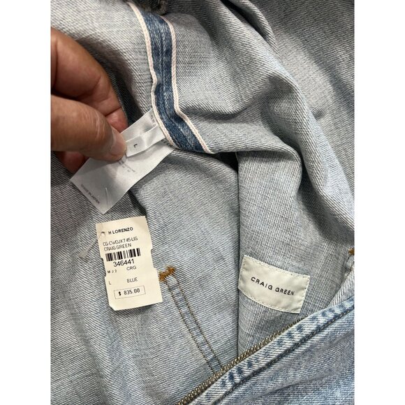 Craig Green Zip Denim Jacket in Blue - Picture 5 of 5